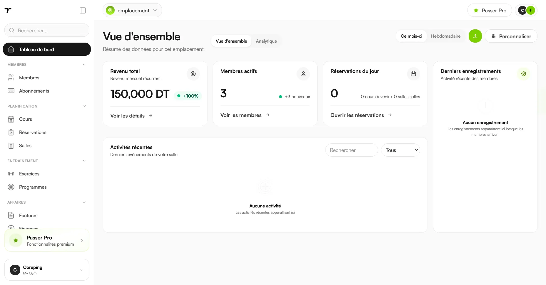Dashboard Preview